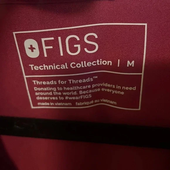 Figs Casma Top Pink | Size M - Picture 4 of 4